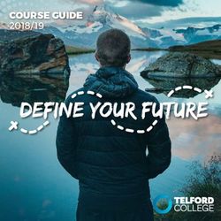COURSE GUIDE 2018/19 - Telford College