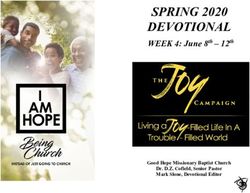 SPRING 2020 DEVOTIONAL - WEEK 4: June 8th - 12th - Good Hope Missionary Baptist Church