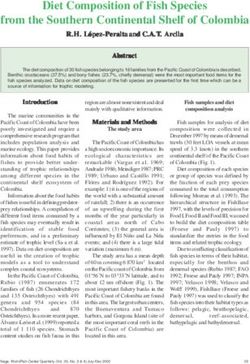 Diet Composition of Fish Species from the Southern Continental Shelf of Colombia