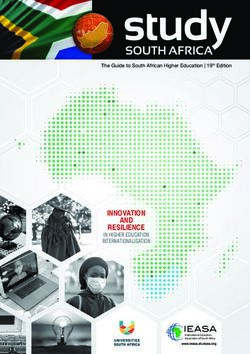 INNOVATION RESILIENCE - IN HIGHER EDUCATION INTERNATIONALISATION