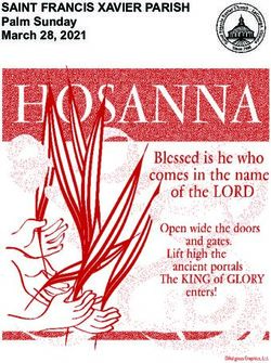 SAINT FRANCIS XAVIER PARISH - Palm Sunday March 28, 2021