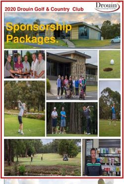 Sponsorship Packages - 2020 Drouin Golf & Country Club - Drouin Golf & Country Club
