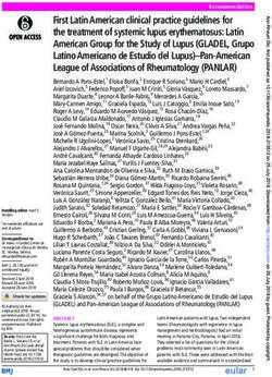 First Latin American clinical practice guidelines for the treatment of systemic lupus erythematosus: Latin American Group for the Study of Lupus ...