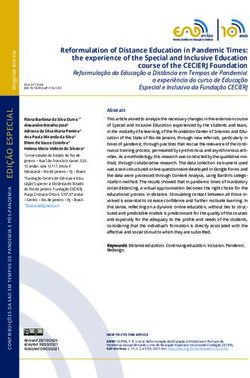 Reformulation of Distance Education in Pandemic Times: the experience of the Special and Inclusive Education course of the CECIERJ Foundation ...