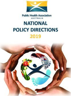 NATIONAL POLICY DIRECTIONS 2019 - Public Health Association of Australia