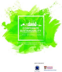 CORPORATE SUSTAINABILITY - CASE STUDIES 2016 FEATURING SINGAPORE APEX CORPORATE SUSTAINABILITY - NANYANG BUSINESS SCHOOL