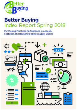 Better Buying Index Report Spring 2018 - Purchasing Practices Performance in Apparel, Footwear, and Household Textile Supply Chains