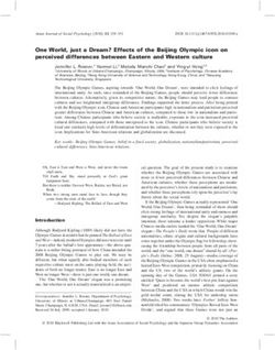 One World, just a Dream? Effects of the Beijing Olympic icon on