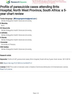 Prole of parasuicide cases attending Brits Hospital, North West Province, South Africa: a 5- year chart review