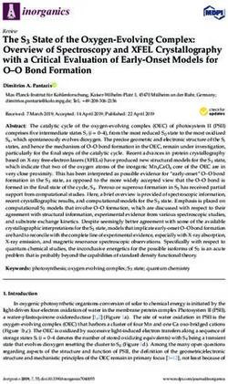 The S3 State of the Oxygen-Evolving Complex: Overview of Spectroscopy and XFEL Crystallography with a Critical Evaluation of Early-Onset Models ...