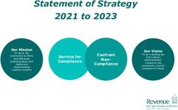 Statement of Strategy 2021 to 2023