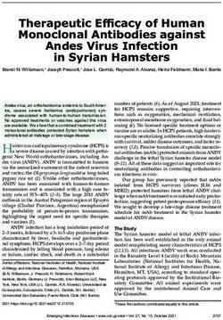 Therapeutic Effi cacy of Human Monoclonal Antibodies against Andes Virus Infection in Syrian Hamsters
