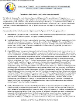 GOVERNOR'S OFFICE OF BUSINESS AND ECONOMIC DEVELOPMENT