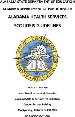 ALABAMA HEALTH SERVICES SCOLIOSIS GUIDELINES - Alsde