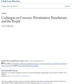 Cashing in on Convicts: Privatization, Punishment, and the People