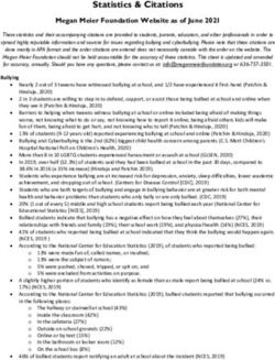 Statistics & Citations - Megan Meier Foundation Website as of June 2021