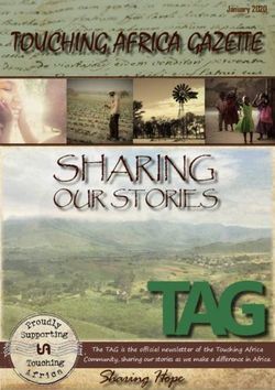 SHARING OUR STORIES - TOUCHING AFRICA GAZETTE