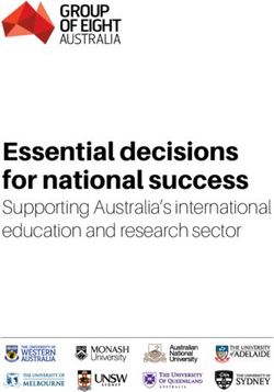 Essential decisions for national success - Supporting Australia's international education and research sector