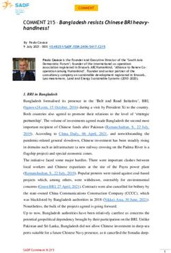 COMMENT 215 - Bangladesh resists Chinese BRI heavy-handiness! - South Asia Democratic Forum