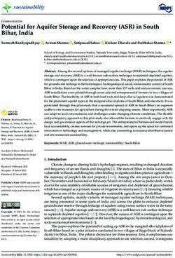 Potential for Aquifer Storage and Recovery (ASR) in South Bihar, India