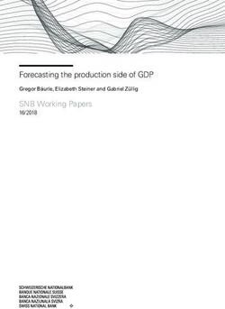 Forecasting the production side of GDP - Gregor Bäurle, Elizabeth Steiner and Gabriel Züllig - Swiss National Bank