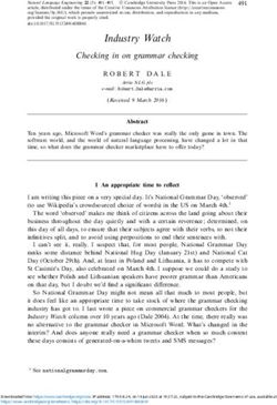 Industry Watch Checking in on grammar checking - Cambridge University Press