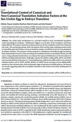 Translational Control of Canonical and Non-Canonical Translation Initiation Factors at the Sea Urchin Egg to Embryo Transition - MDPI