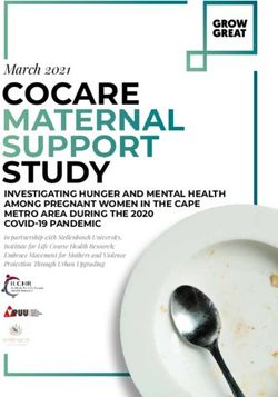 COCARE MATERNAL SUPPORT STUDY - MARCH 2021 - GROW GREAT