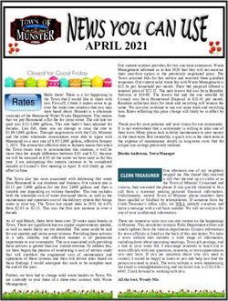 APRIL 2021 - Town of Munster