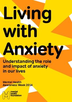 Living with Anxiety - Understanding the role and impact of anxiety in our lives Mental Health Awareness Week 2014