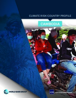 CAMBODIA CLIMATE RISK COUNTRY PROFILE