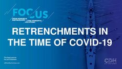 RETRENCHMENTS IN THE TIME OF COVID-19 - Cliffe Dekker Hofmeyr