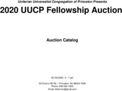 2020 UUCP Fellowship Auction - Auction Catalog Unitarian Universalist Congregation of Princeton Presents - Unitarian Universalist ...