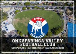 ONKAPARINGA VALLEY FOOTBALL CLUB - CORPORATE PARTNERSHIP PACKAGES 2021