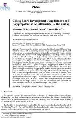 Ceiling Board Development Using Bamboo and Polypropylene as An Alternative to The Ceiling