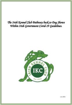 The Irish Kennel Club Pathway back to Dog Shows Within Irish Government Covid-19 Guidelines - June 2021