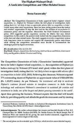 The Flipkart-Walmart Deal: A Look into Competition and Other Related Issues - ISID