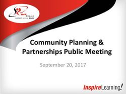 Community Planning & Partnerships Public Meeting - September 20, 2017