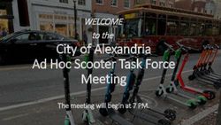 City of Alexandria Ad Hoc Scooter Task Force Meeting - WELCOME to the - The meeting will begin at 7 PM.