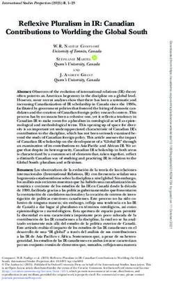 Reflexive Pluralism in IR: Canadian Contributions to Worlding the Global South