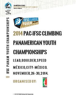 2014 PAC-IFSC CLIMBING PANAMERICAN YOUTH CHAMPIONSHIPS