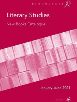Literary Studies New Books Catalogue - January-June 2021 - Bloomsbury Publishing