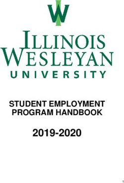 2019-2020 STUDENT EMPLOYMENT PROGRAM HANDBOOK - Illinois Wesleyan University