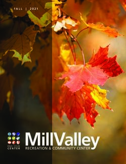 MillV alley RECREATION & COMMUNITY CENTER - FALL | 2021 - Mill Valley Public ...