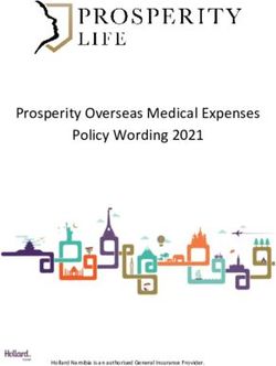 Prosperity Overseas Medical Expenses Policy Wording 2021