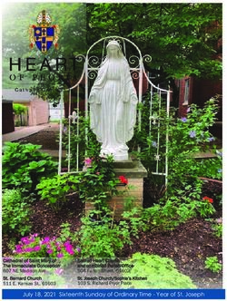 July 18, 2021 Sixteenth Sunday of Ordinary Time - Year of St. Joseph