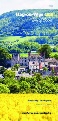 Hay-on-Wye 2018 - Stay Shop Eat Explore - FREE