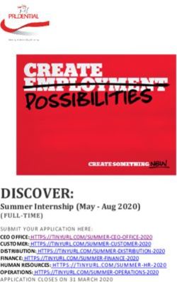 DISCOVER: Summer Internship (May - Aug 2020) (FULL-TIME) - Prudential