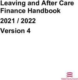 Leaving and After Care Finance Handbook 2021 / 2022 Version 4