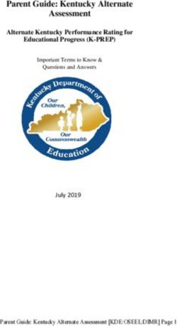 Parent Guide: Kentucky Alternate Assessment - Alternate Kentucky Performance Rating for Educational Progress (K-PREP) - Kentucky ...
